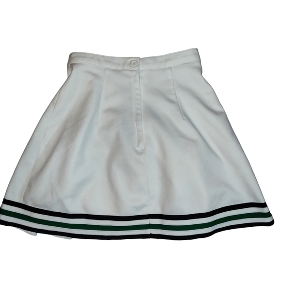 Varsity White Pleated With Three Stripes Women's Cheerleader/Cheerleading Skirt - Picture 2 of 10